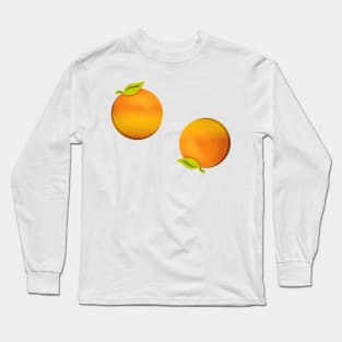 Orange Pattern Long Sleeve T-Shirt